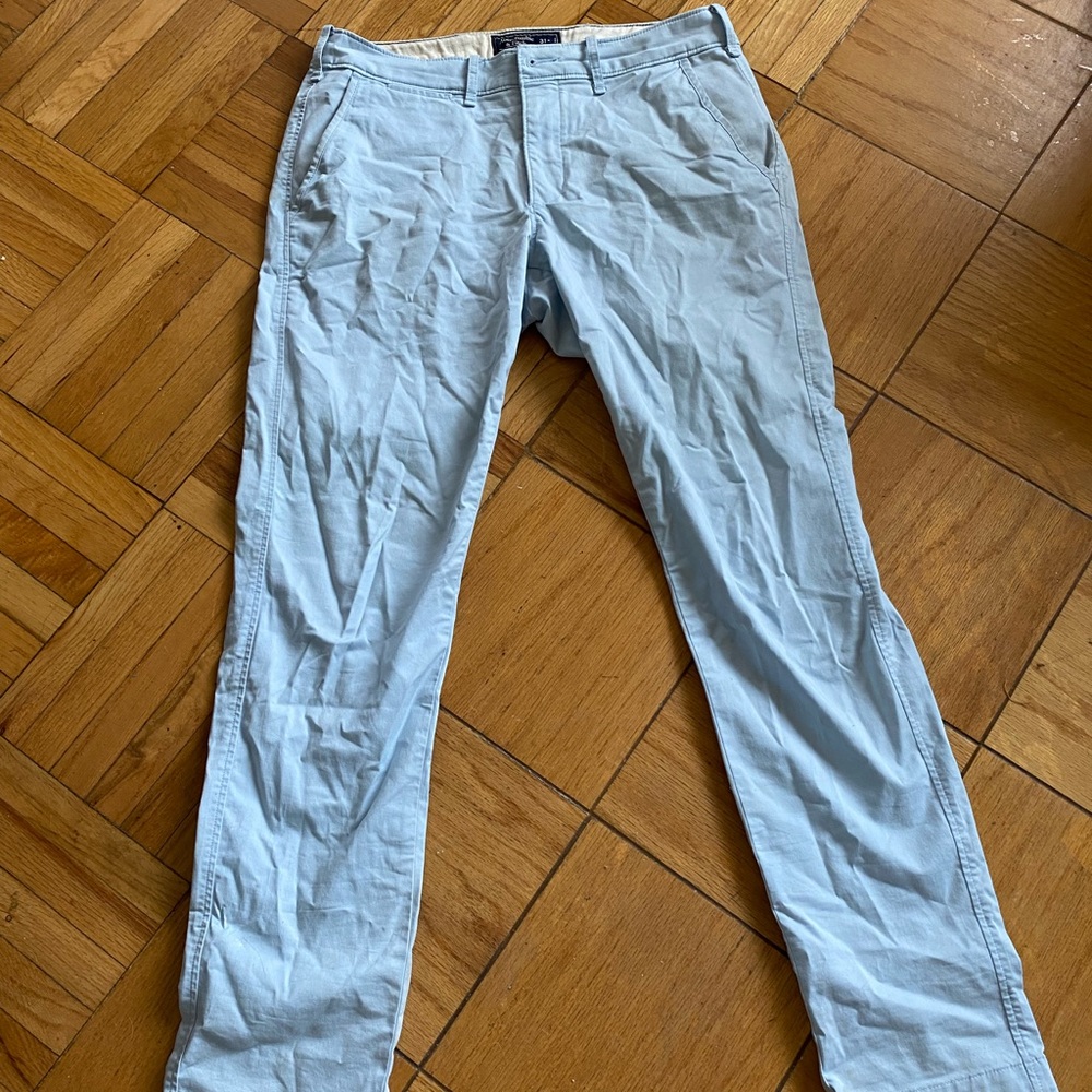 A&F light blue pants